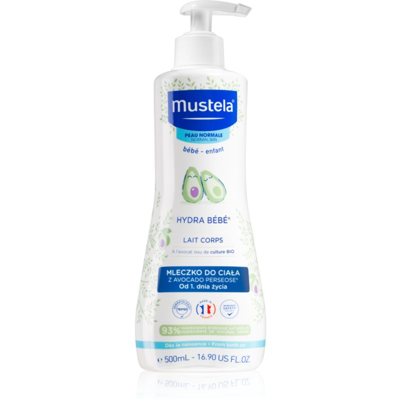 Mustela Bébé Hydra Bébé hidratáló testápoló tej a gyermek bőrre 500 ml-Ár