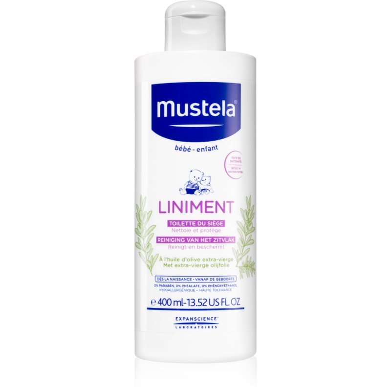 Mustela Bébé Liniment tisztító tej gyermekeknek születéstől kezdődően 400 ml-Eredeti