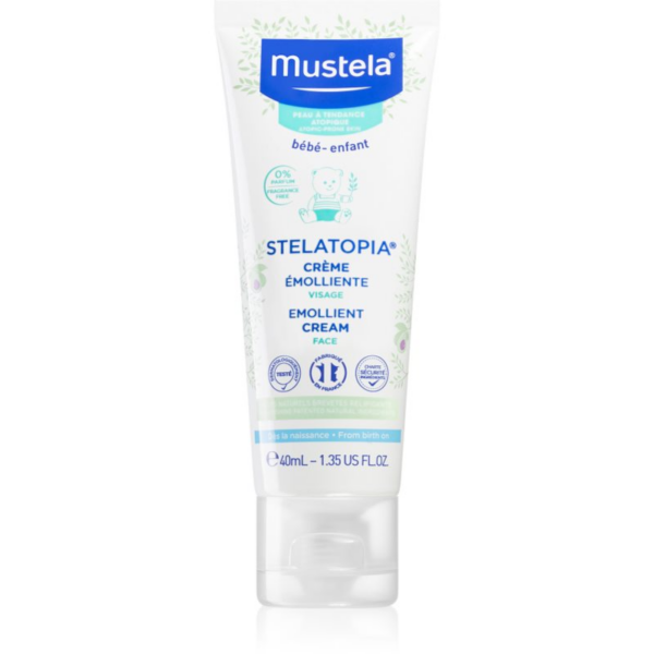 Mustela Bébé Stelatopia Puhító arckrém gyermekeknek születéstől kezdődően 40 ml-Eredeti