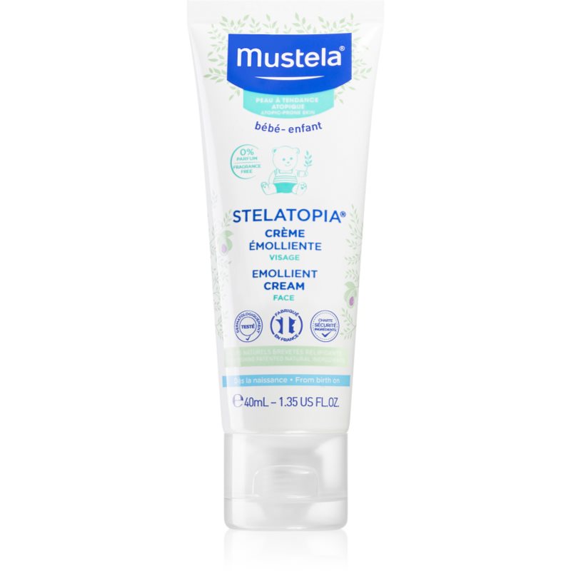 Mustela Bébé Stelatopia Puhító arckrém gyermekeknek születéstől kezdődően 40 ml-Eredeti