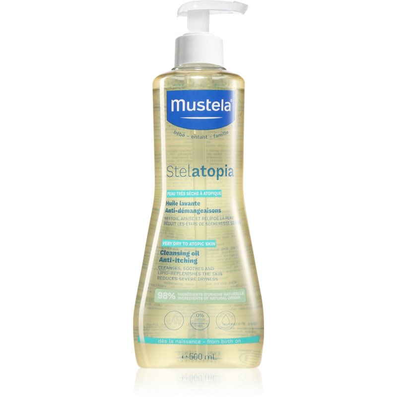 Mustela Bébé Stelatopia babaolaj fürdéshez és masszírozáshoz az atópiás bőrre 500 ml-Ár
