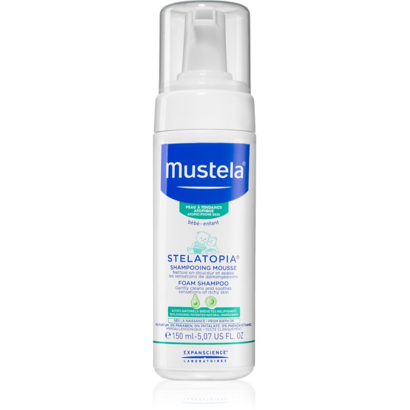 Mustela Bébé Stelatopia habsampon gyermekeknek születéstől kezdődően 150 ml-Eredeti
