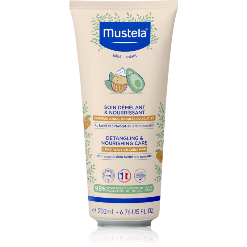 Mustela Detangling & Nourishing sampon gyermekeknek a könnyű kifésülésért 200 ml