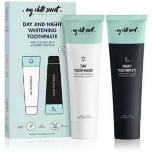 My White Secret Toothpaste Classic Mint fogápoló készlet A fényes fehér fogakért-Ár