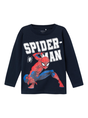 NAME IT Póló 'Naza Spiderman'  kék / tengerészkék / piros / fehér-Ár