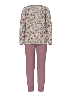 NAME IT Ruhák alváshoz 'Nostalgia Flower'  bézs / barna / khaki / fáradt rózsaszín-Ár