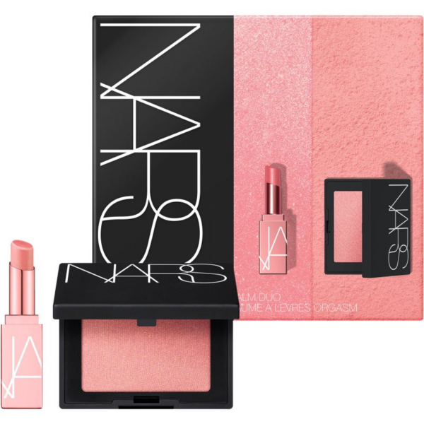 NARS MINI BLUSH & LIP BALM SET Limited Edition ajándékszett az arcra és a szájra árnyalat Orgasm-Ár