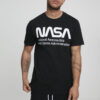 NASA Black T-Shirt Wormlogo