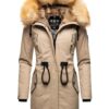 NAVAHOO Téli parka 'Bombii'  sötét barna / taupe-hu