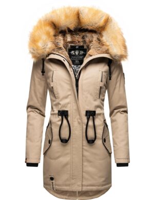 NAVAHOO Téli parka 'Bombii'  sötét barna / taupe-hu