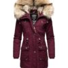 NAVAHOO Téli parka 'Honigfee'  bordó-hu