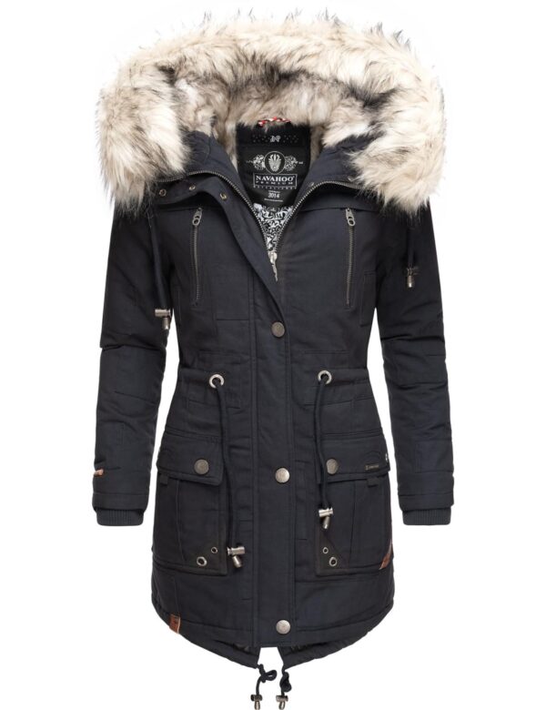NAVAHOO Téli parka 'Honigfee'  éjkék