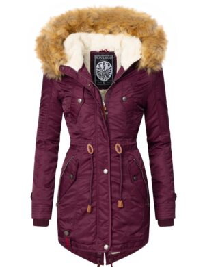 NAVAHOO Téli parka 'La Viva'  burgundi vörös