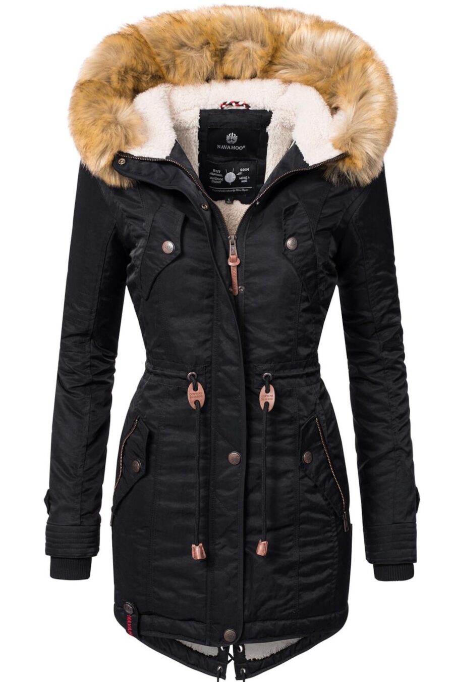 NAVAHOO Téli parka 'La Viva'  fekete-hu