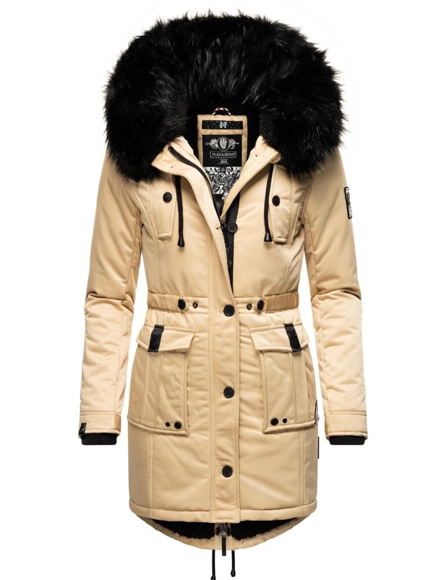 NAVAHOO Téli parka 'Luluna'  bézs / fekete-hu