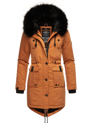 NAVAHOO Téli parka 'Luluna'  konyak / fekete-Hungary