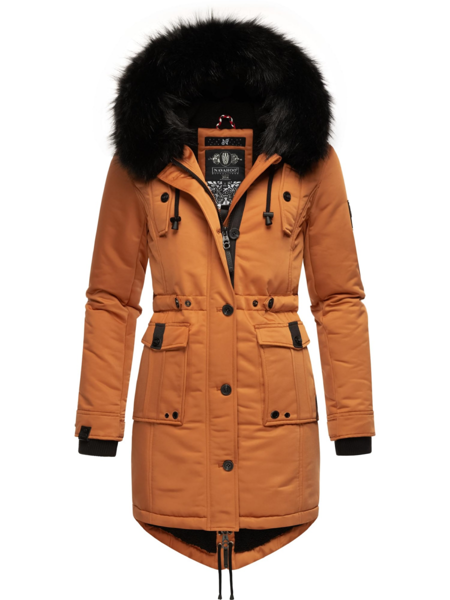 NAVAHOO Téli parka 'Luluna'  konyak / fekete-Hungary