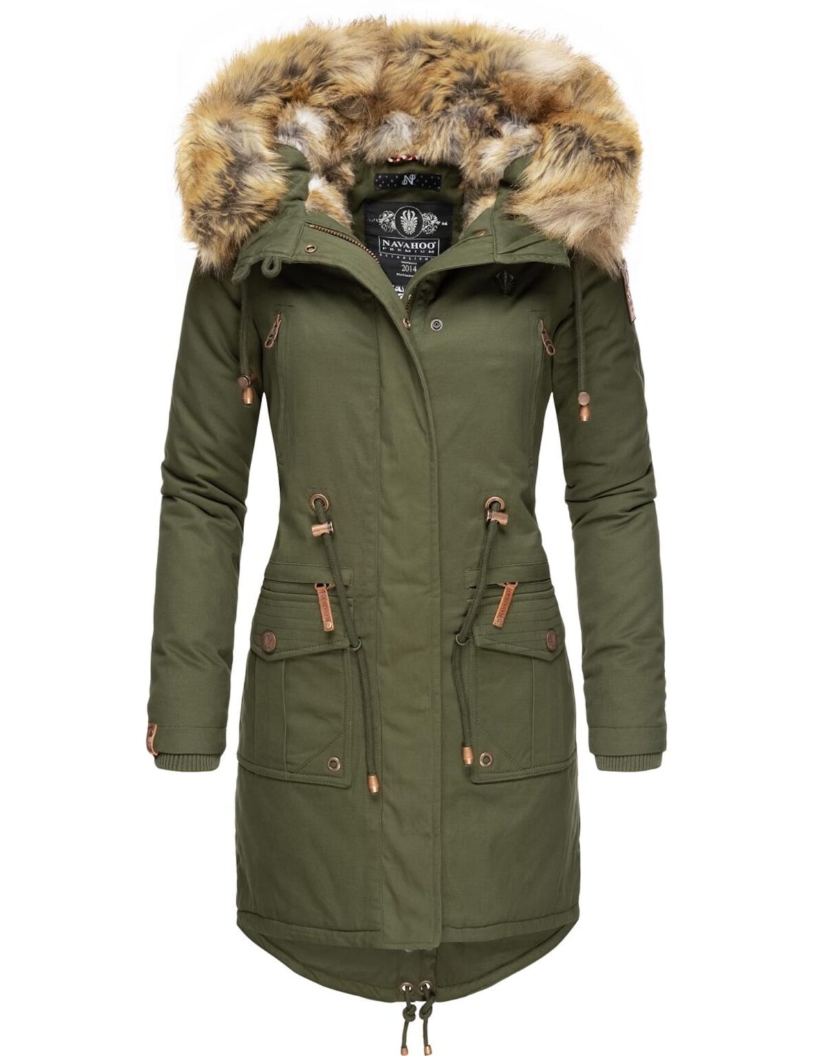 NAVAHOO Téli parka 'Rosinchen'  khaki