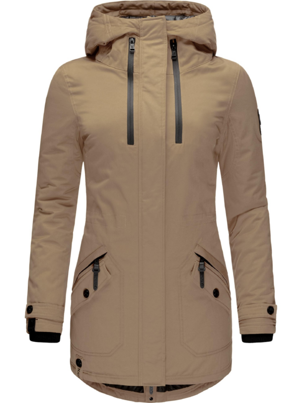 NAVAHOO Téli parka  dohánybarna / fekete-Hungary