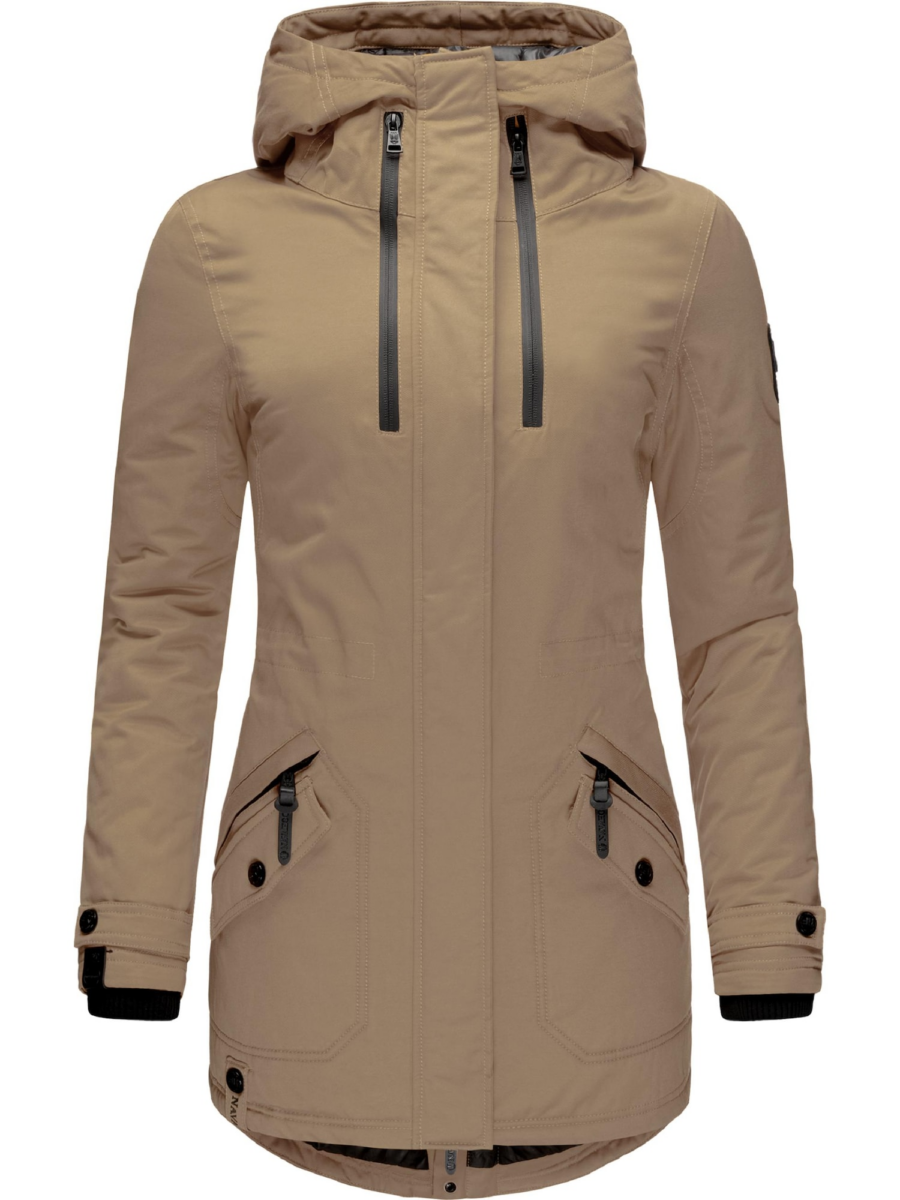 NAVAHOO Téli parka  dohánybarna / fekete-Hungary