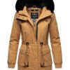 NAVAHOO Téli parka  teveszín / fekete-hu