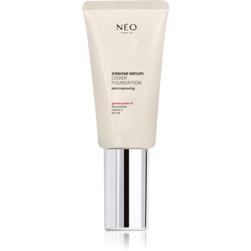 NEO MAKE UP Intense Serum Cover Foundation természetes hatású alapozó SPF 30 árnyalat 01 Porcelain 30 ml-Ár