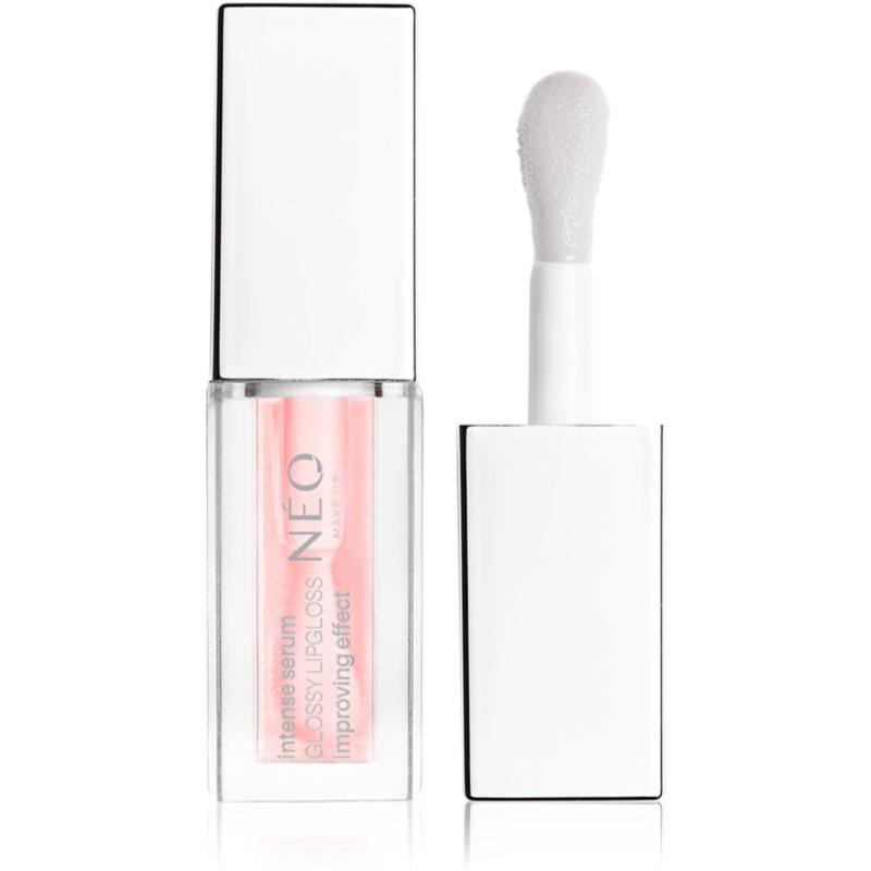 NEO MAKE UP Intense Serum Glossy Lipgloss tápláló szájfény árnyalat 02 Blush Flush 5 ml-Ár