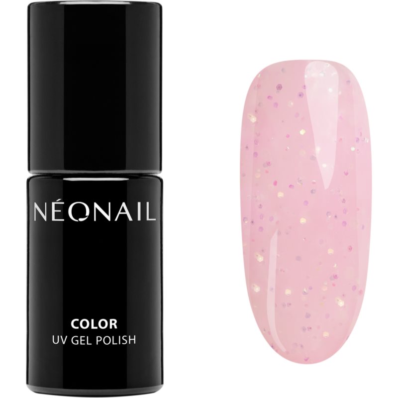 NEONAIL Baby Bloomer géles körömlakk csillámporral árnyalat Blush-spiration 7