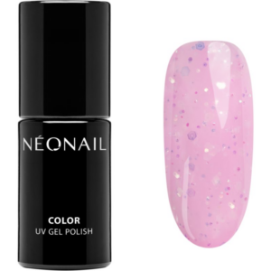 NEONAIL Baby Bloomer géles körömlakk csillámporral árnyalat Pink-tastic 7