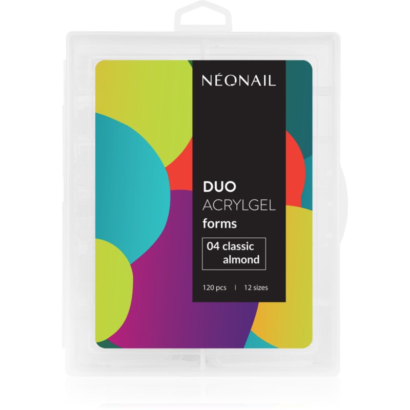 NEONAIL Duo Acrylgel Forms sablonok körmökre típus 04 Classic Almond 120 db