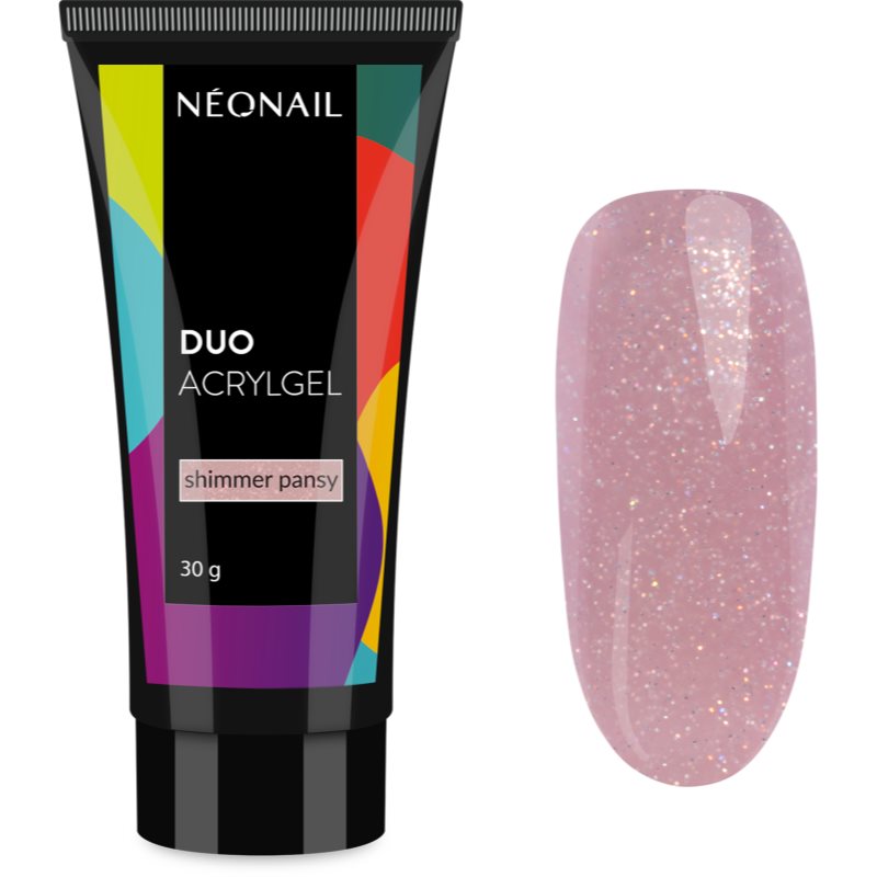 NEONAIL Duo Acrylgel Shimmer Pansy gél körömépítésre 30 g