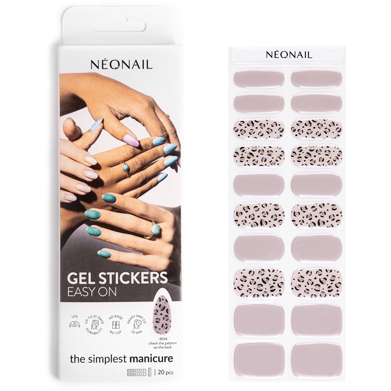 NEONAIL Easy On Gel Stickers körömmatrica árnyalat M04 20 db-Ár