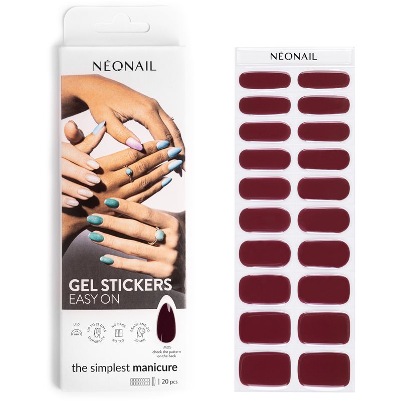 NEONAIL Easy On Gel Stickers körömmatrica árnyalat M05 20 db-Ár