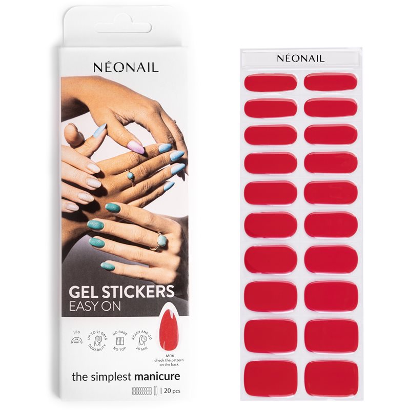 NEONAIL Easy On Gel Stickers körömmatrica árnyalat M06 20 db-Ár