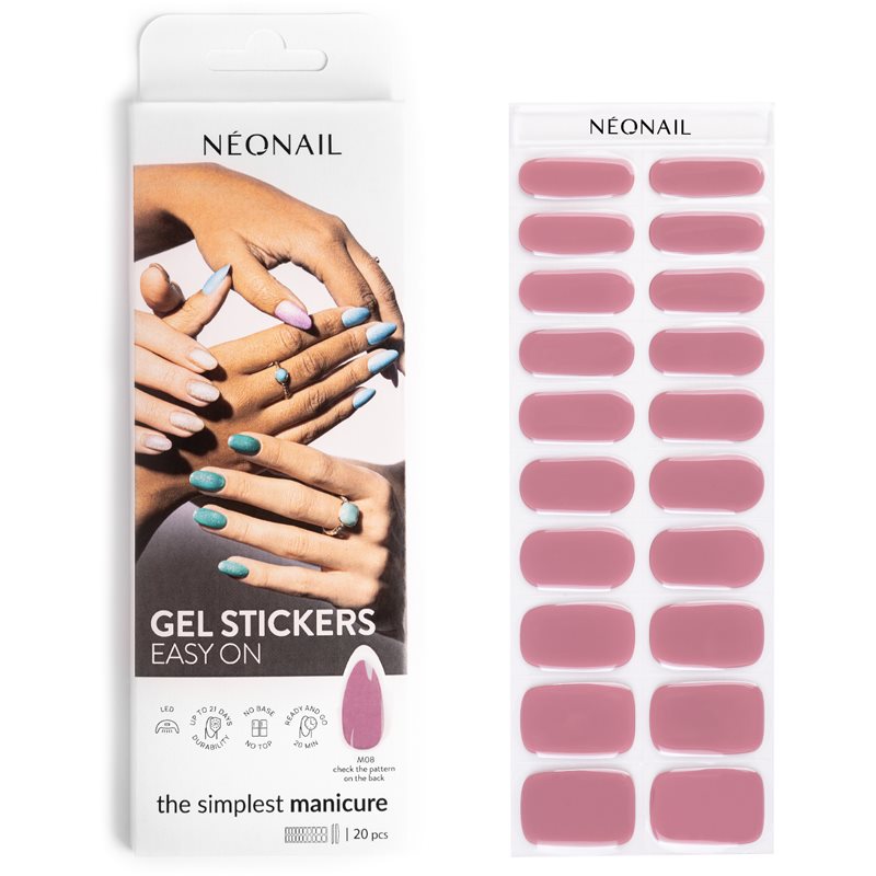 NEONAIL Easy On Gel Stickers körömmatrica árnyalat M08 20 db-Ár