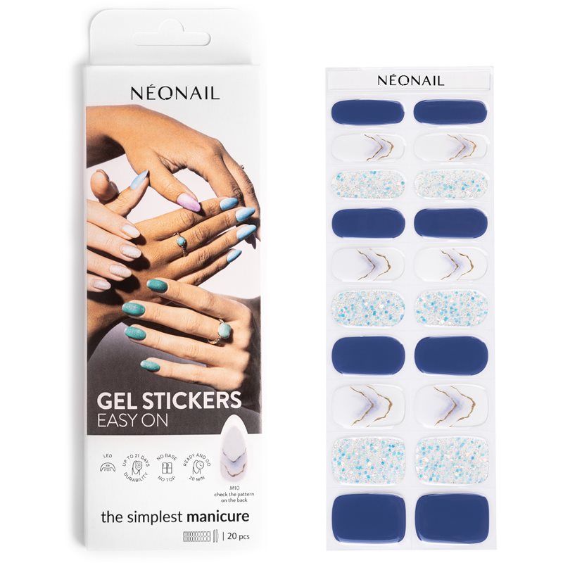 NEONAIL Easy On Gel Stickers körömmatrica árnyalat M10 20 db-Ár