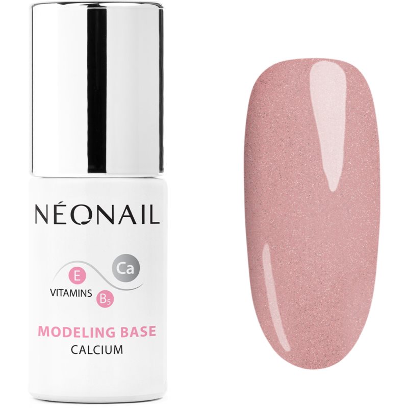 NEONAIL Modeling Base Calcium bázis lakk zselés műkörömhöz kalciummal árnyalat Bubbly Pink 7