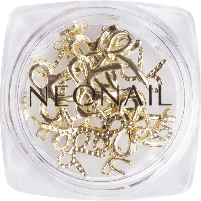 NEONAIL Nail Art 3D Bows dekoráció körmökre árnyalat Gold 1 db