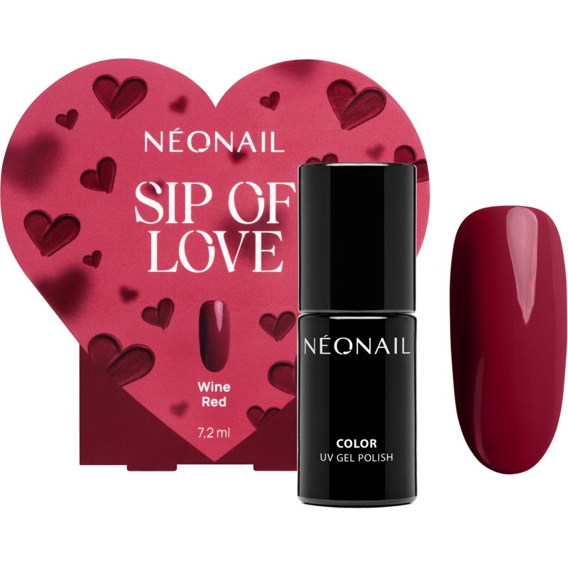 NEONAIL Special Set Sip of Love géles körömlakk ( limitált kiadás) árnyalat Wine Red 7.2 ml