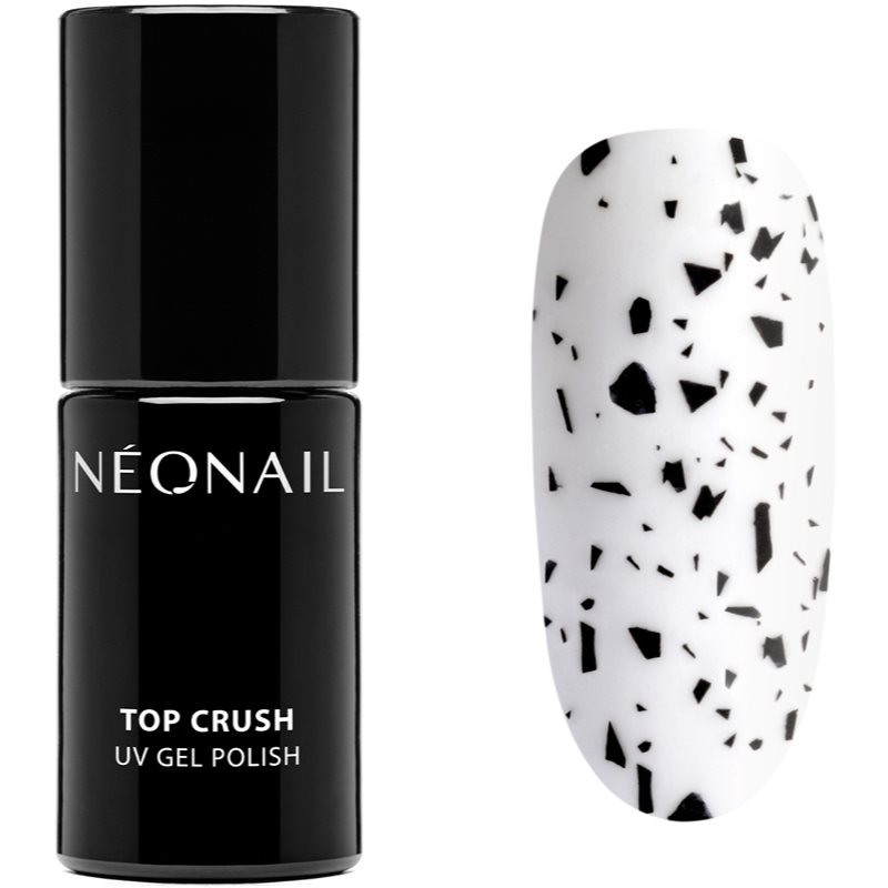 NEONAIL Top Crush fedőlakk UV/LED-es lámpákhoz árnyalat Black Gloss 7
