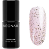 NEONAIL Top Glow zselés fedő körömlakk árnyalat Gold Flakes 7