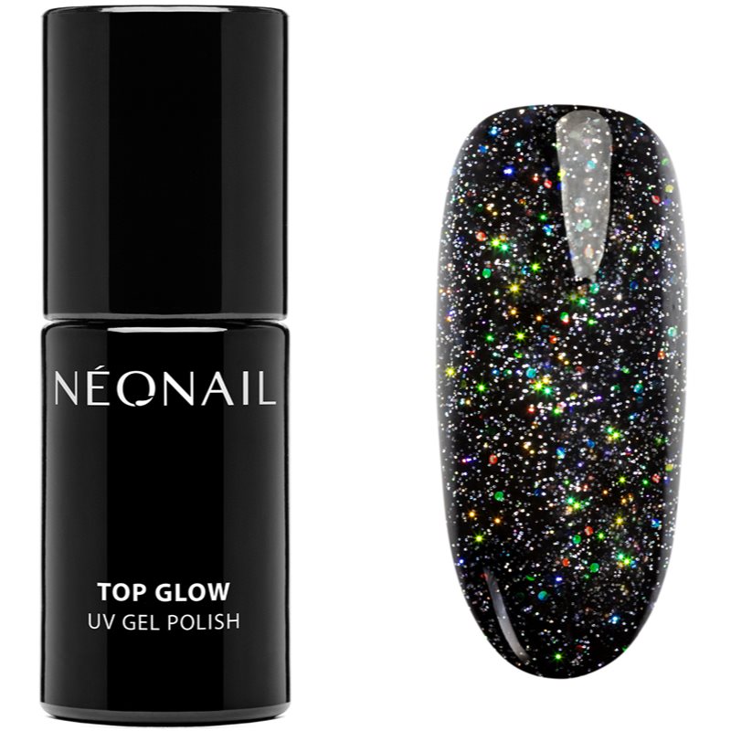 NEONAIL Top Glow zselés fedő körömlakk árnyalat Multicolor Holo 7.2 ml-Ár