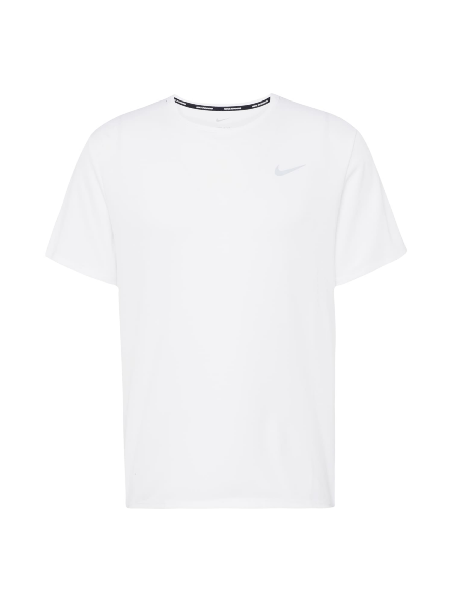 NIKE Funkcionális felső 'Miler'  ezüst / fehér-Hungary