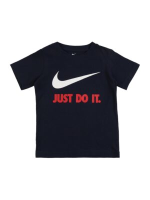 NIKE Póló  sötétkék / piros