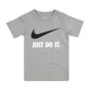 NIKE Póló  szürke / fekete / fehér
