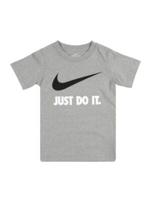 NIKE Póló  szürke / fekete / fehér