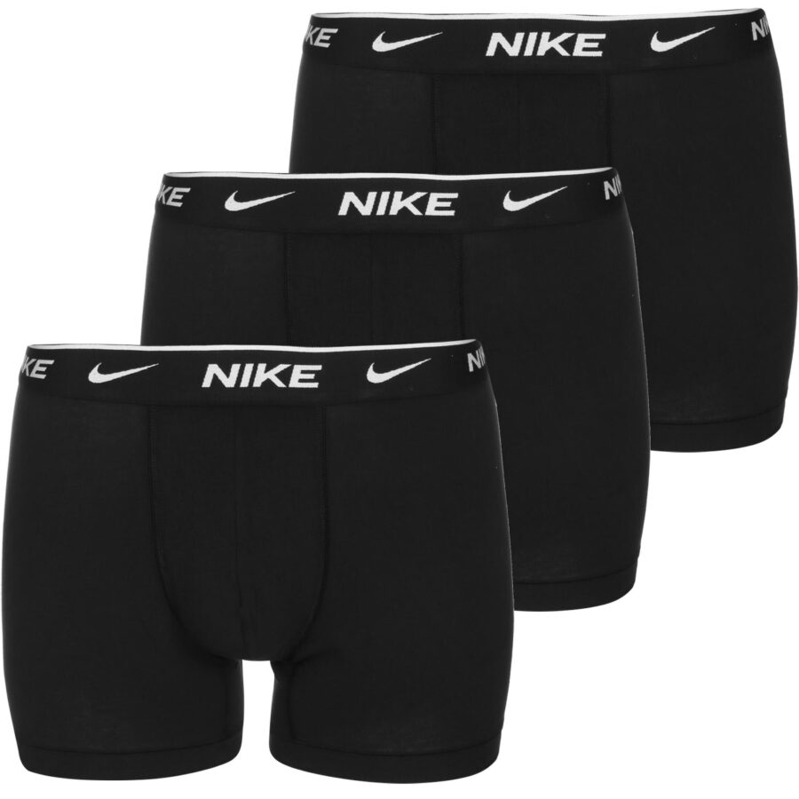 NIKE Sport alsónadrágok  fekete / fehér-hu