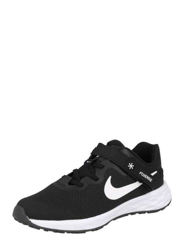 NIKE Sportcipő 'Revolution 6 FlyEase'  fekete / fehér-hu
