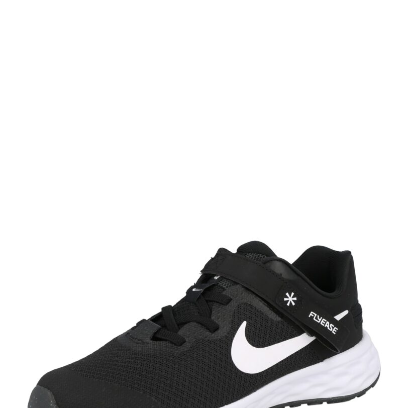 NIKE Sportcipő 'Revolution 6 FlyEase'  fekete / fehér-hu