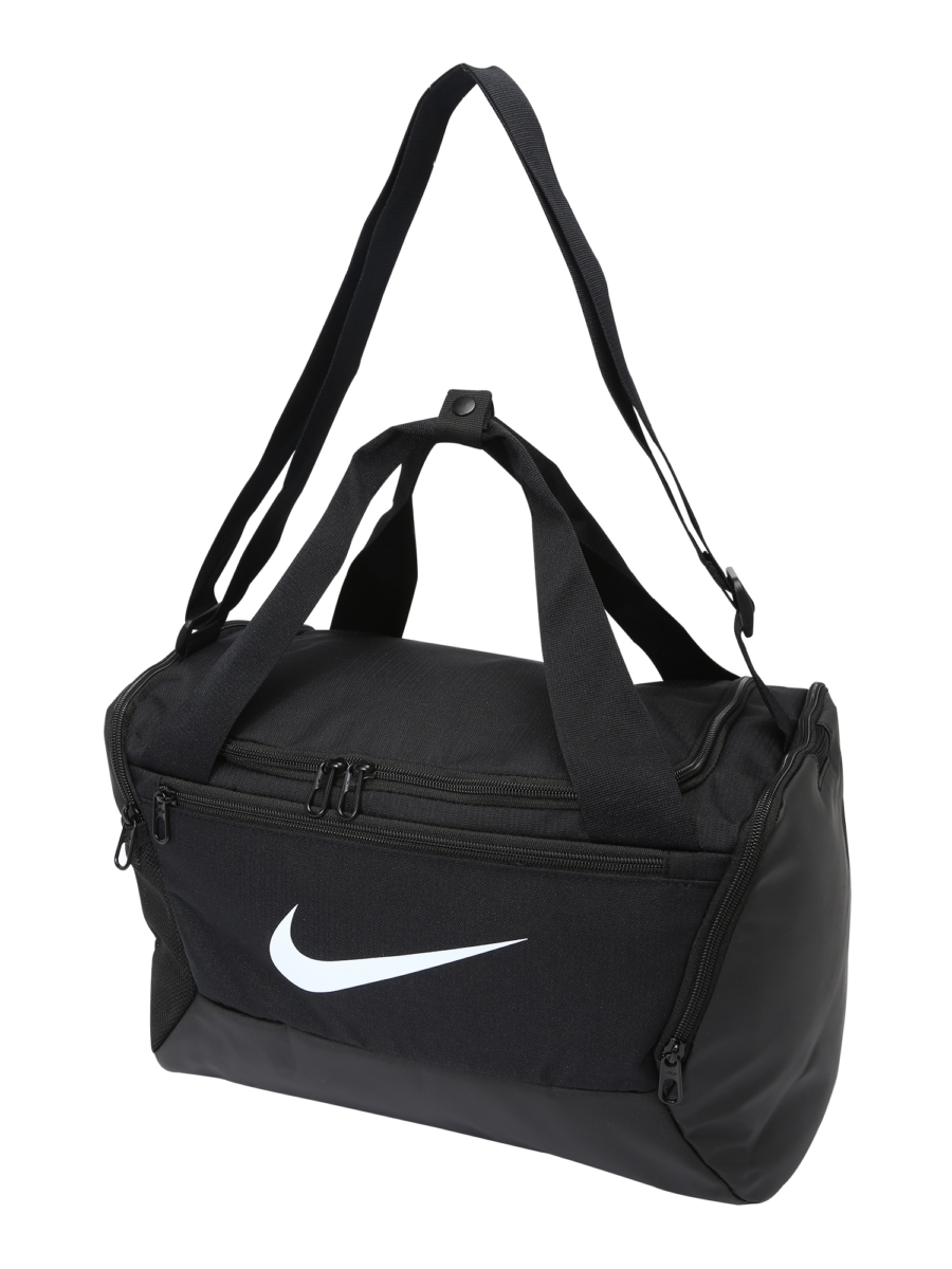 NIKE Sporttáska 'Brasilia 9.5'  fekete / fehér-Hungary